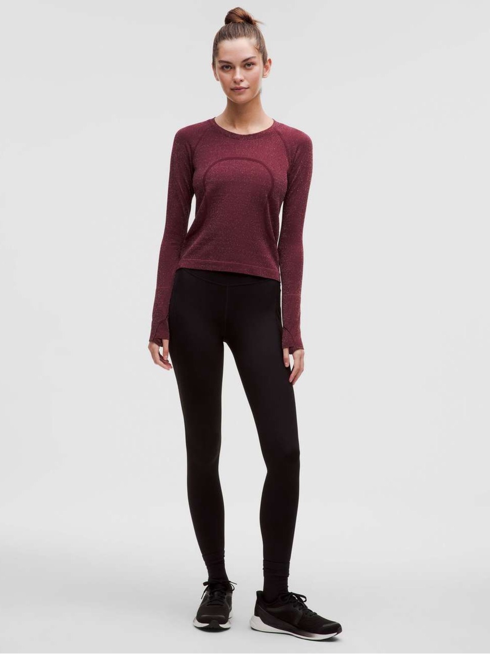 Lululemon Swiftly Tech Long-Sleeve Shirt 2.0 *Waist Length sparkle